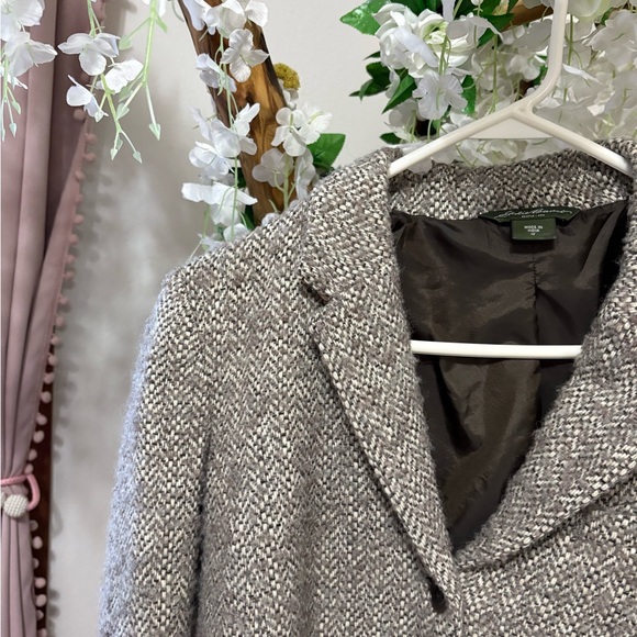 Eddie Bauer Vintage Women's Brown Herringbone Blazer - Picture 2 of 7